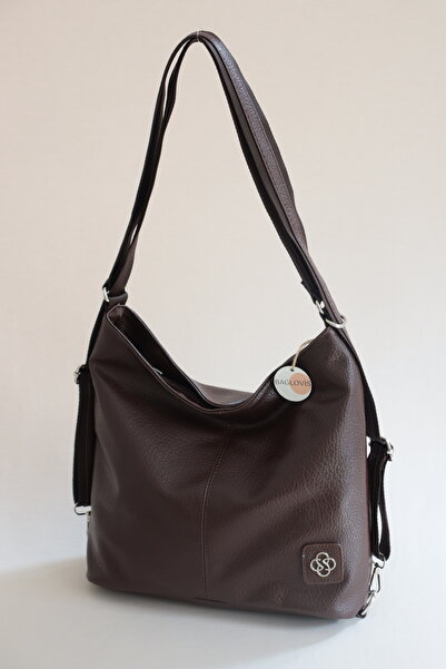BAGLOVİS Shoulder Bags - Brown - Faux leather
