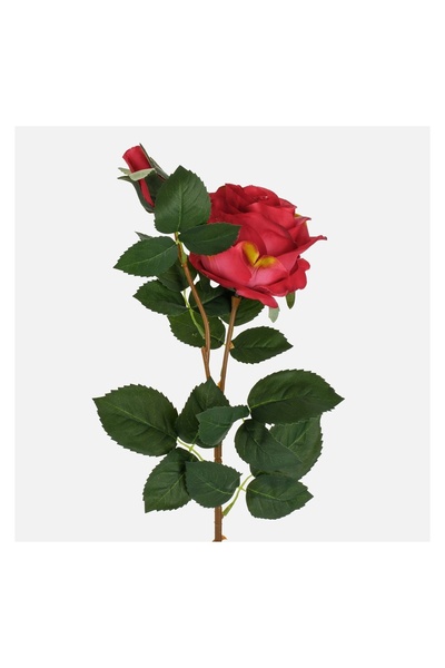 OEM Ramura de Trandafir Roșu 68 cm – Decor Realist pentru Casă și Evenimente