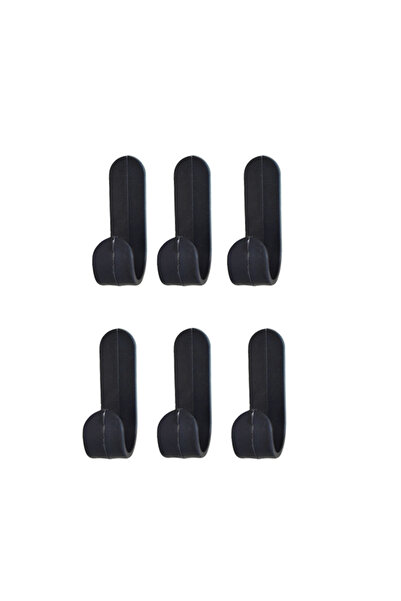 Choice 6pcs 6Pcs J-Shaped Hook No-Drill Adhesive Hook Household Traceless Doo...