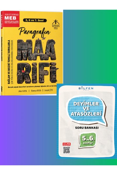 Bilfen Yayıncılık BİLFEN 5.VE 6.SIN.ATASÖZLERİ VE DEYİMLER SB.+Paragrafın Maa...