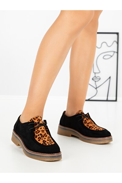 CM Pantofi casual dama model leopard din material textil Dahlia