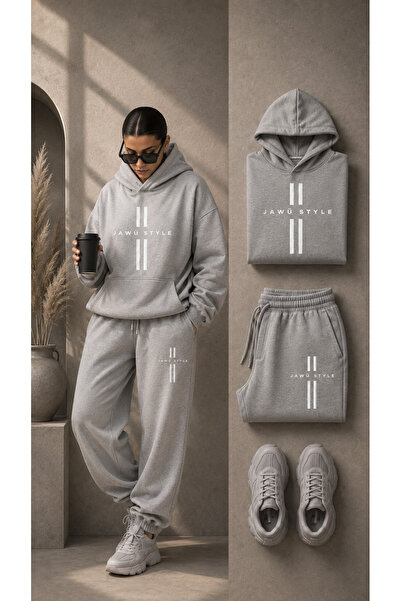 JAWÜ FASHION Σετ δύο τεμαχίων - Γκρι - Μακρύ