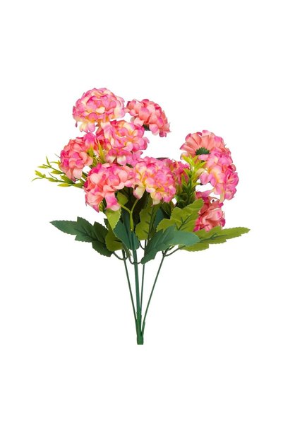 OEM Buchet Flori Artificiale Hortensii Roz 37 cm – Decor Realist pentru Casă ...