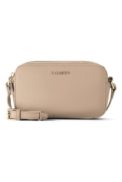 Lazarotti Bologna Leather Umhängetasche Camera-Bag Leder Double-Zip 18 cm