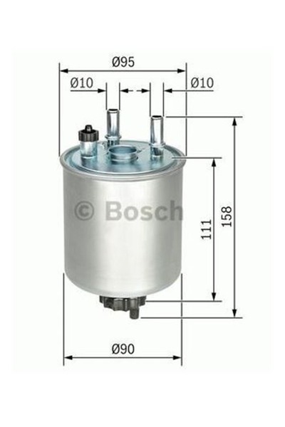 Bosch FILTRE YAKIT (RENAULT KANGOO 1.5DCI 08 / LAGUNA III 1.5DCI-2.0DCI 07-)