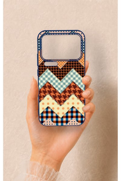 Vip Case Mi 17 Pro Max Compatible Colorful Knitted Patterned Silicone Case