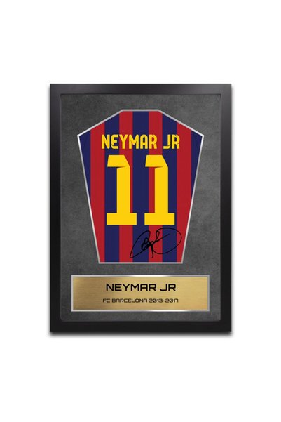 Boomah Accessories Neymar Jr Barcelona with Printed Autograph Framed Poster 3...