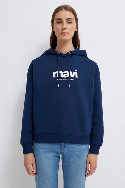 Mavi سويت شيرت نسائي باللون الأزرق الداكن M168334-70488