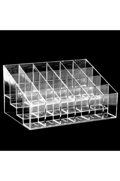 Choice 24-gird G728A Household Transparent Lipstick Storage Rack Organizing B...