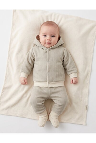 MiniKids Trening bebe Iluzion model cu gluga crem
