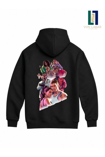 PANDORICA Hanorac unisex cu design 3 Threaded Yarns Premium Grand Theft Auto VI