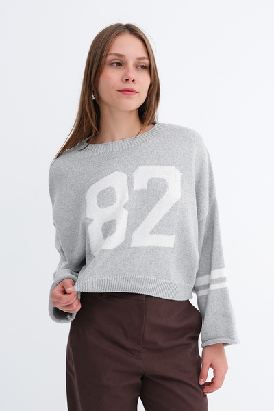 Addax Sweaters - Gray - Regular fit