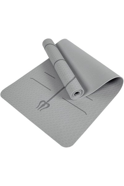 ANYUAN Non-Slip Yoga Mat, Home Gym Mat, Shock-Absorbing, Quiet, With Alignmen...