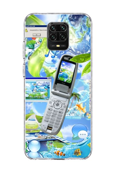 lelia Redmi Note 9 Pro Compatible Flip Phone Case Nature Printed Transparent ...