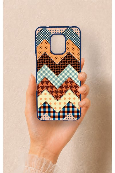 Vip Case Redmi Note 9 Pro 9S Compatible Colorful Knitted Pattern Silicone Case