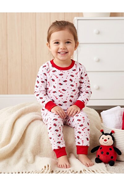 MiniKids Pijama bbc ML Romania, Gargarite, alb-rosu