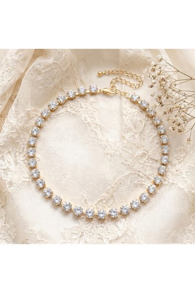 ALEXYS Colier cu cristale Swarovski crystal placat cu aur