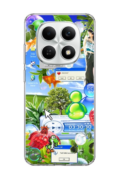 lelia Redmi Note 15 4g Compatible Green Nature Desktop Printed Transparent Ph...