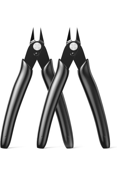 Choice Black 2pcs Wire Cutter 2PCS Precision Flush Cutters Side Cutter Small ...