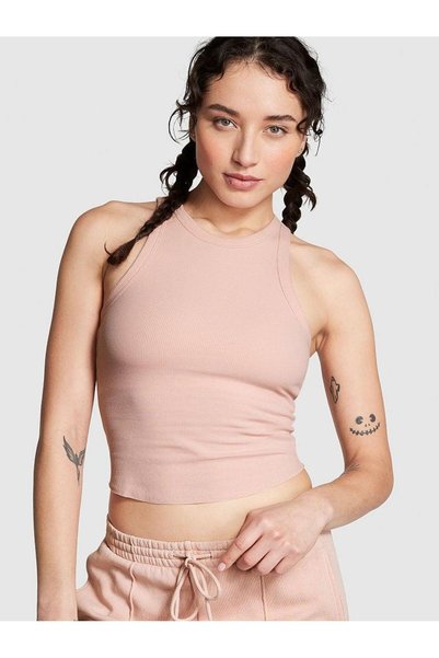 PINK Dik Yaka Fitilli Atlet
