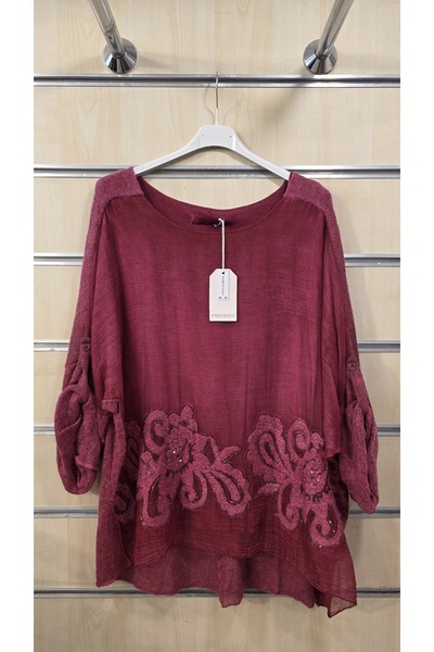 Park Moda Blouses - Burgundy - Regular fit