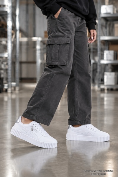 Puma حذاء رياضي نسائي أبيض مريح للاستخدام اليومي من CR-6630، حذاء رياضي مريح ...