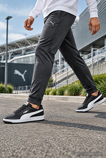Puma Crt-2870 Black and White Unisexs Daily Sneaker Comfort Casual Anatomical...
