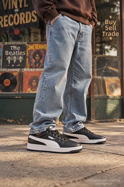Puma Crt-1037 Black White Unisexs Daily Sneaker Comfort Casual Anatomical Spo...