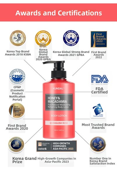 Kundal Moisturizing and Nourishing Body Lotion Kundal Honey & Macadamia Pure Body Lotion 500ml (White Musk)