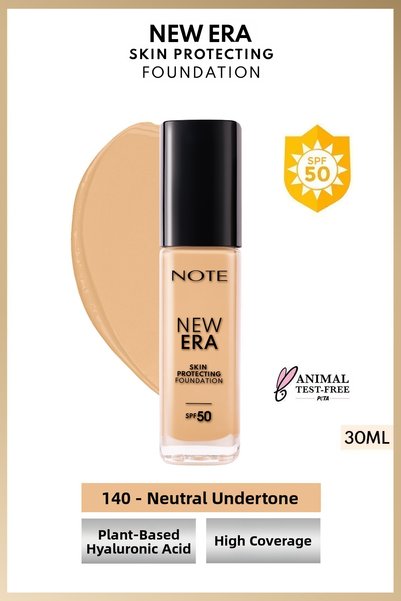 NOTE New Era Skin Protecting Spf 50 Hyaluronic Acid Foundation with Moisturiz...