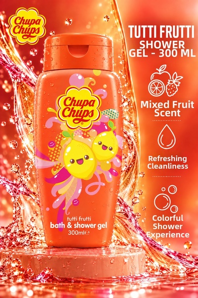 Chupa Chups Mixed Fruit Scented Bath & Shower Gel - 300 ml