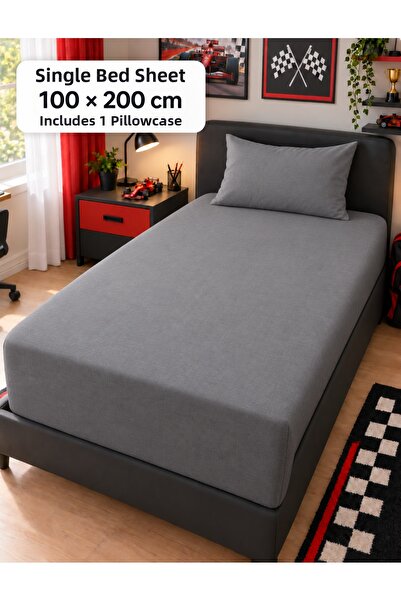 İQON Flat Sheet Set Single Size Sheet Ggri̇ Düz