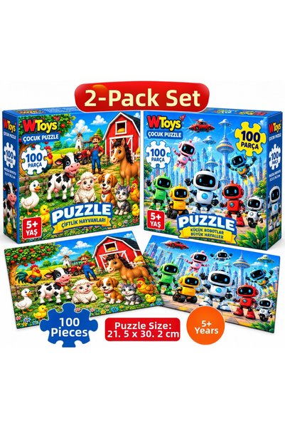 MAKETÇİNİZ 2 Pieces 100 Piece Puzzle Set-4