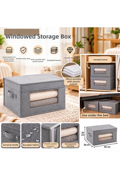 Capital Home Multipurpose Organizer Bag + Storage Box with Transparent Window...