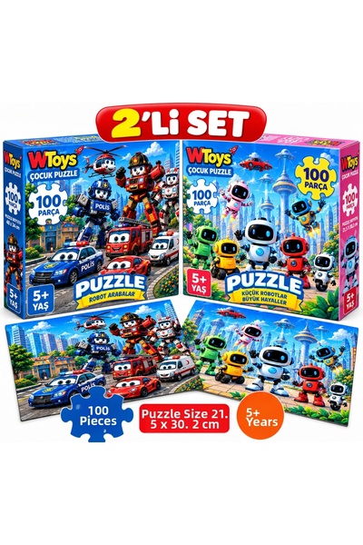 MAKETÇİNİZ 2 Pieces 100 Piece Puzzle Set-6