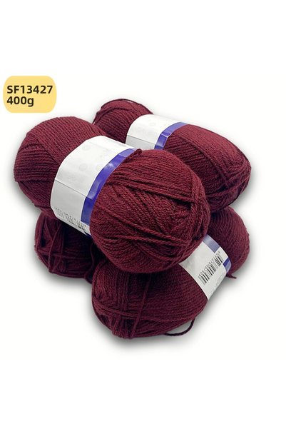 Oxford İplik Export Surplus 4-Pack 400 Gr Acrylic Claret Red Sf13427