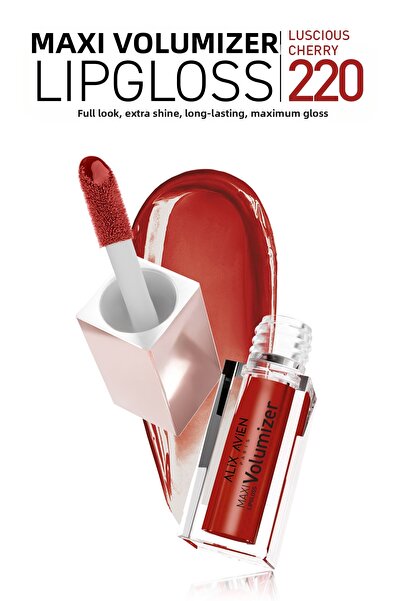 Alix Avien Maxivolumizer Lipgloss 220 - Luscious Cherry - Lasting and Moistur...