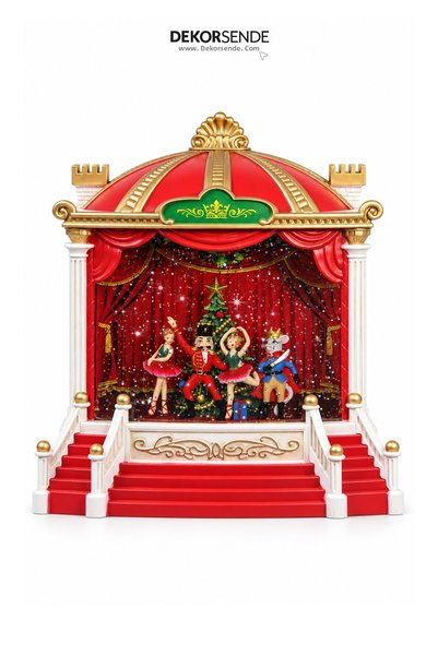 Dekorsende Christmas Snow Globe Illuminated Circus Model 22X25 cm