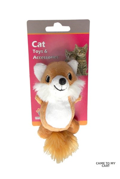 Eastland Spt-Gld Plush Squeaky Toy Fox (225320) 9.5X5 cm