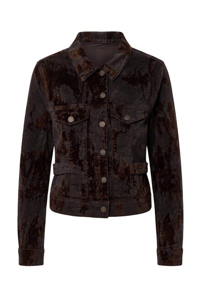 Trendyol Collection Brown Suede Look Regular Denim Jacket Twoaw27Ce00075