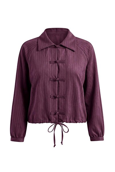 Trendyol Collection Plum Shirt Twoaw27Go00157