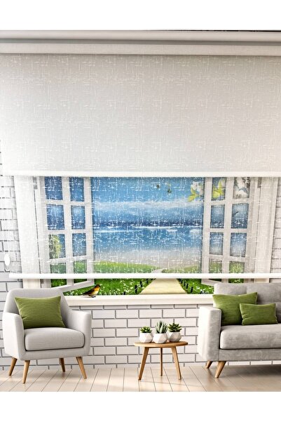 İREMKARAHOME Çift Mekanizmalı Tül Ve Stor Perde - Model 10