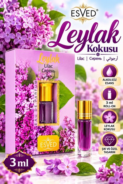 ESVED Leylak Kokusu Parfüm Esansı Alkolsüz Esans 3Ml.