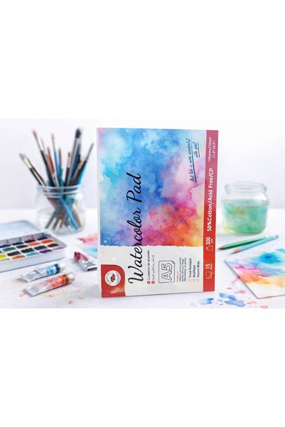 Alayjah A5 Watercolor Pad – Unleash Your Creativity Anywhere, Compact & Durab...