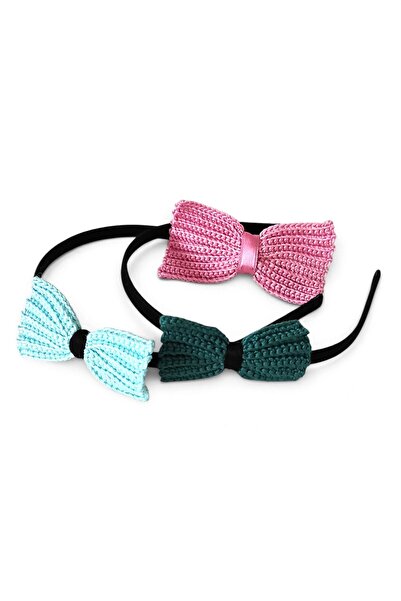 nftart.design Fiyong Knitted Mother Daughter Triple Hair Crown and Hairpin Set