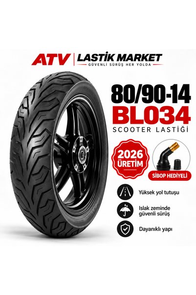 Billas 80/90-14 Honda Dio Uyumlu Scooter Lastiği Tubeless