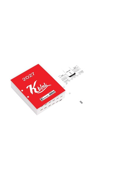 KESKİN COLOR 2027 YILI K-blok Günlük Masa Takvimi