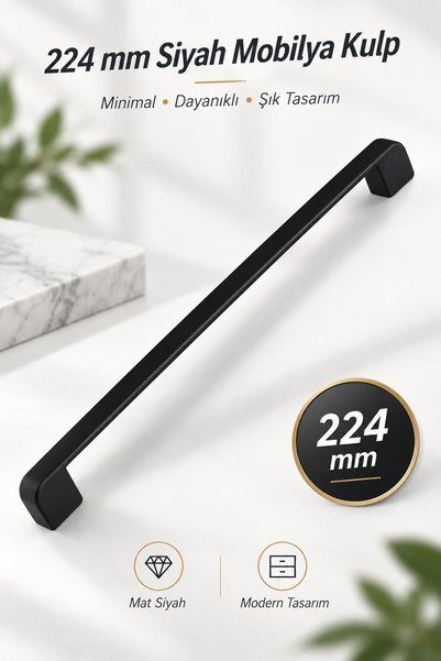 NZB Metal Handle 224 Mm-22.4 cm Furniture Drawer Cabinet Cupboard Kitchen Doo...