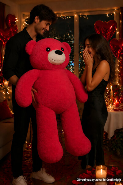Özgüner Oyuncak "Add Joy to Every Moment with a 180 cm Teddy Bear!" Fuchsia