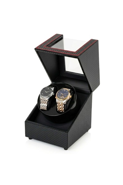 iUni Automatický natahovač hodinek, Watch Winder 2, Černý uhlík